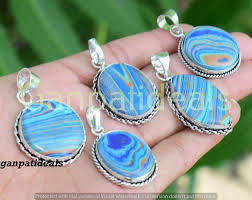 Rainbow Calsilica Gemstone Pendant 5pcs Wholesale Lots 925 ...