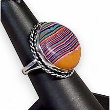 Rainbow Calsilica Ring products for sale | eBay