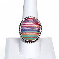 Fashion Rings Rainbow Calsilica for sale | eBay