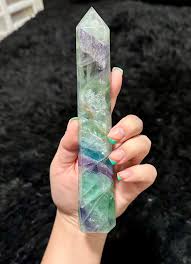 Large Repaired Fluorite Tower with Rainbows
