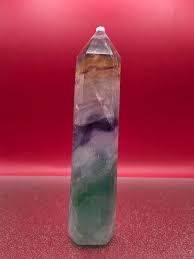 623G Natural Fluorite Obelisk Quartz Crystal Tower Healing ...