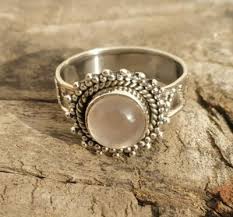 Rose Quartz Ring,Hippie Ring,Sterling Silver,Dainty Ring,Promise Ring,Gypsy Ring | eBay