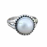925 Sterling Silver Ring For Womens, Natural Mother Of Pearl Ring Gemstone Unique Handcrafted Ring : Amazon.ca: Handmade Products