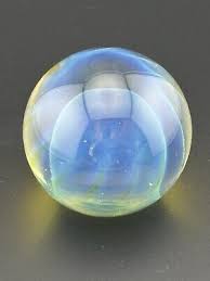 Irving Slotchiver Signed Art Glass Opalescent Paperweight ...