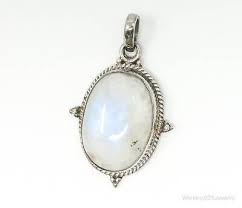 Vintage Moonstone Sterling Silver Southwestern Necklace ...