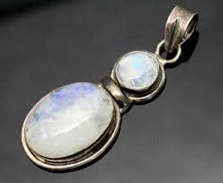 ADORABLE VINTAGE ROUND & OVAL GENUINE RAINBOW MOONSTONE ...