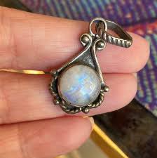 Moonstone Pendant - Sterling Silver - Vintage – Vintage ...