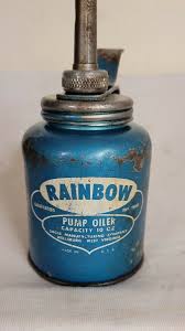 🇺🇲Vintage Rainbow Pump Oiler 10oz Eagle Mfg Co. Wellsburg ...