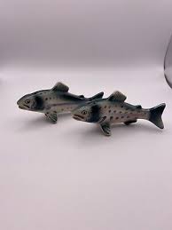 2 Vintage Rainbow Trout Fish Salt & Pepper Shaker Set | eBay