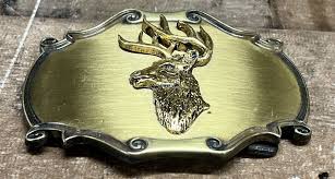 Vintage 1980 Raintree Deer Belt Buckle Made In USA | eBay