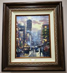 Thomas Kinkade 'San Francisco, Powell Street' COA S/N 16"x20 ...