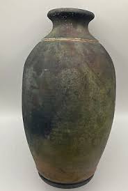 Signed Ron Aubuchon Raku Pottery Vase W/Original Letter From Artist “07” | eBay Australia