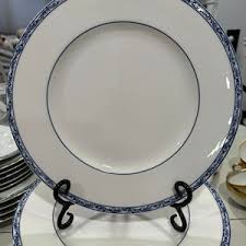 Ralph Lauren, MANDARIN, Blue & White, Lattice, Dinner Plate ...