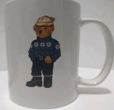 Vintage Ralph Lauren Polo Bear Retro 90s Designer Coffee Mug ...