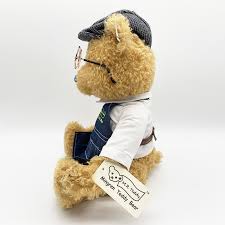 Golden Teddy Bear 11" Teddy Bear with Shirt Denim Apron and ...
