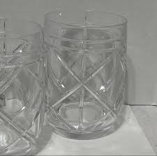 Ralph Lauren Set Of 3 BROGAN Cut Crystal Stemless Wine ...