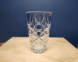 Ralph Lauren Crystal Vase, Royalton, Cut Arches, Vintage ...