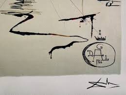 Salvador Dali CHEVALIER Facsimile Signed Limited Edition ...