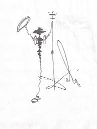 Lot 35 | ATTR SALVADOR DALI SPANISH DON QUIXOTE INK PAINTING