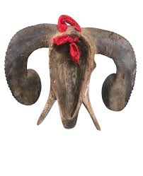 Handcrafted Baule Ram Head Mask, Old Tribal Sculpture Ivory Coast, Authentic African Animal Wood Carving, Traditional Wall Art Decor Gbagba - Etsy Australia