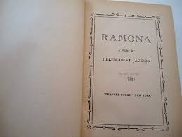 Ramona 1941 Triangle Books Edition Helen Hunt Jackson Native ...