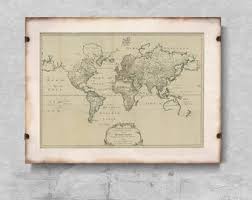 Old Map of Zimmermann Retro Poster, Aesthetic Wall ...