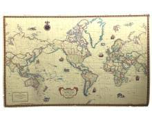 Sold at Auction: Signed Andrew McNally IV World Map