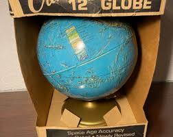 Vintage New Old Stock 1970s Cram 12" World Globe Original ...