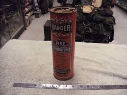 Vintage Ranger Dry Chemicals Fire Extinguisher, In Tin Can ...