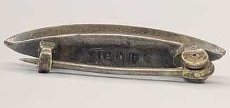 Antique VTG Men's Sterling 925 Art Deco Marquise Abalone 1 ...