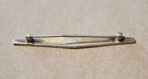 4 Antique Sterling Silver Bar Pin Brooch Lot Deco Victorian ...