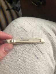 Vintage Signed Sterling Silver Amber Inlay Tie Bar Clip ...