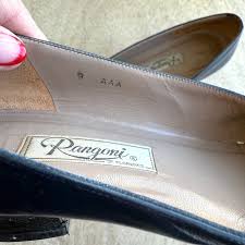 Rangoni Florence Leather Navy with Black Cap Toe Pumps 9 ...