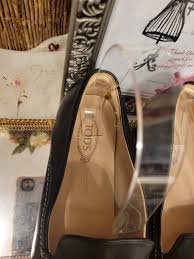 Tod's Black leather luxury flats 37.5 7