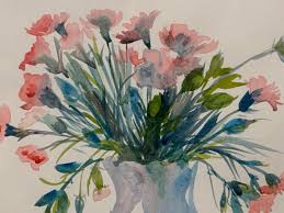 Original Still Life Floral Watercolour by Charlotte Fawley ...