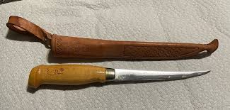 J. Marttiini Finland Fish Filet Knife with Leather Sheath ...