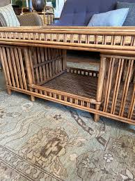 Table basse moderne rectangulaire en osier et en rotin, de ...