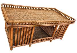 Restored Presidents Stick Reed Rattan "Nantucket" Storage ...