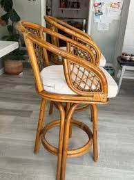 Vintage Rattan Counter Height Stools for Sale in Altadena, CA - OfferUp