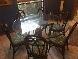 glass dinning table set | eBay