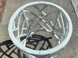 Vintage Ficks Reed Chippendale Pedestal Round Dining Table ...