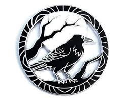 Black Raven Moon Pin – Red Flowers Enamel – Gothic Nature Lapel Pin - Etsy