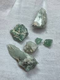 Exquisite - Rare - Green Herderite Gem Crystals Lot ...