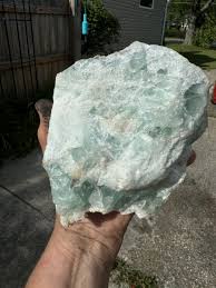 Raw Approx 3 3/4lb Turquoise Green fluorite Rock..read Below ...