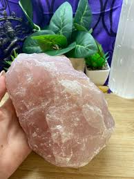 Raw Rose Quartz Crystal Geode Healing Cluster Love Healing ...