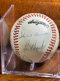 3000 Hit Club signed Rawlings Baseball JSA LOA Mays Aaron ...
