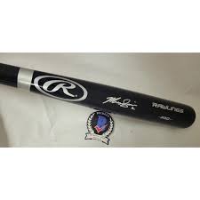 Marcus Semien Signed Rawlings Black Bat Beckett Auto Texas ...