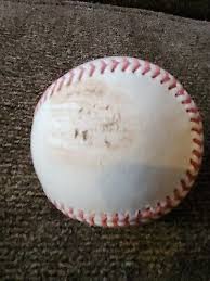 MLB AUTHENTICATED OMLB Game Used Ball Pitching Niko Goodrum ...