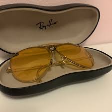 Ray-Ban | Accessories | 6s70s Ray Bans Shooter Aviator Gold ...