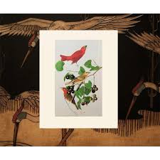 Red Summer Bird by John James Audubon, 1966 American Classical or Chinoiserie Print | Chairish